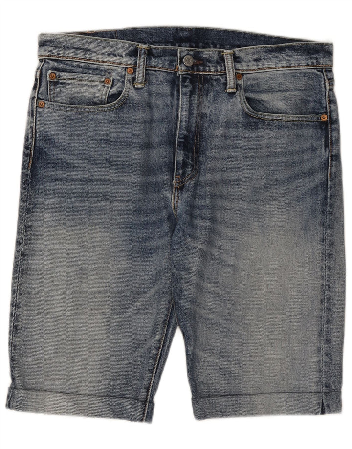 Levi's Mens 502 Denim Shorts W34 Large Blue Cotton