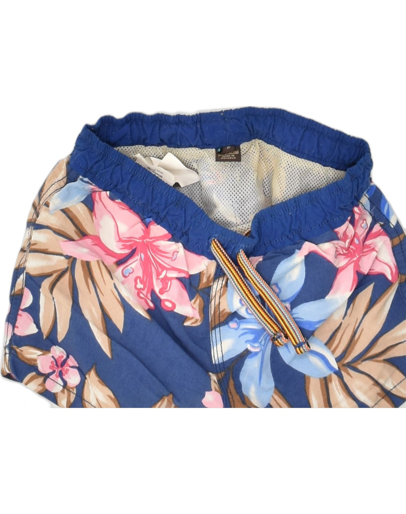 NAPAPIJRI Baby Boys Shorts 18-24 Months Blue Floral Polyester | Vintage Napapijri | Thrift | Second-Hand Napapijri | Used Clothing | Messina Hembry 