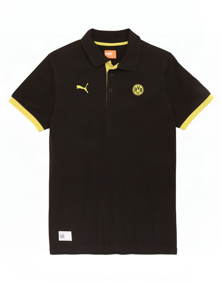 Puma Mens BVB Dortmund Polo Shirt Medium Black