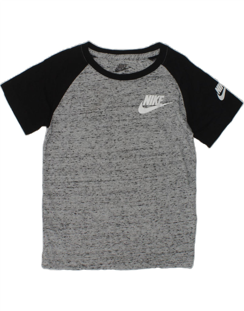 NIKE Boys T-Shirt Top 4-5 Years Grey Flecked | Vintage Nike | Thrift | Second-Hand Nike | Used Clothing | Messina Hembry 