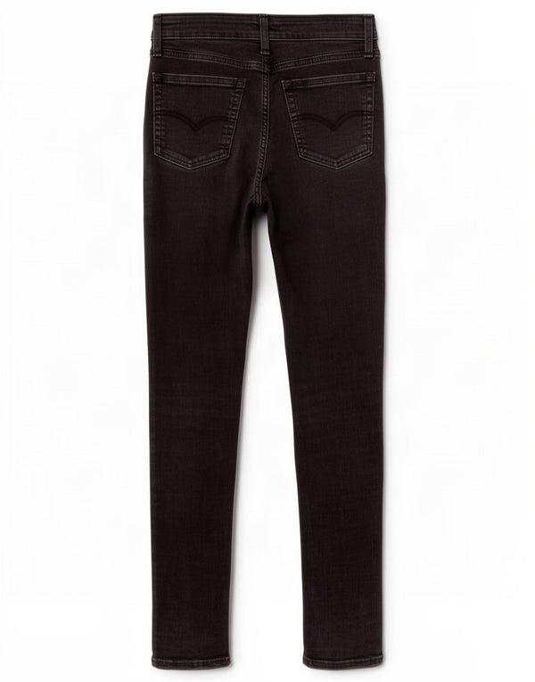Levi's Womens 721 High Rise Skinny Jeans W27 L32 Black Cotton