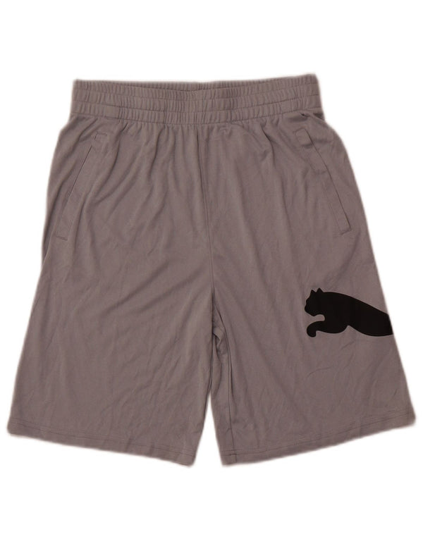 PUMA Boys Graphic Sport Shorts 13-14 Years XL Grey
