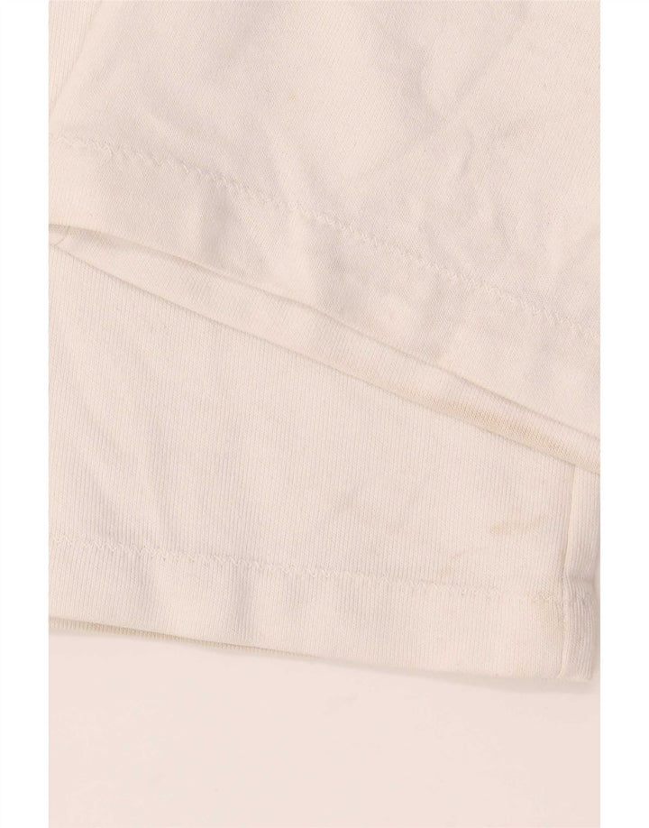 Champion Womens Tracksuit Trousers UK 14 Medium White Cotton