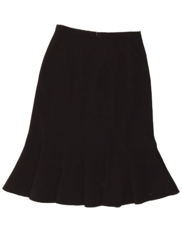 LAURA Womens Petites Trumpet Skirt US 4 Small W28 Black Polyester