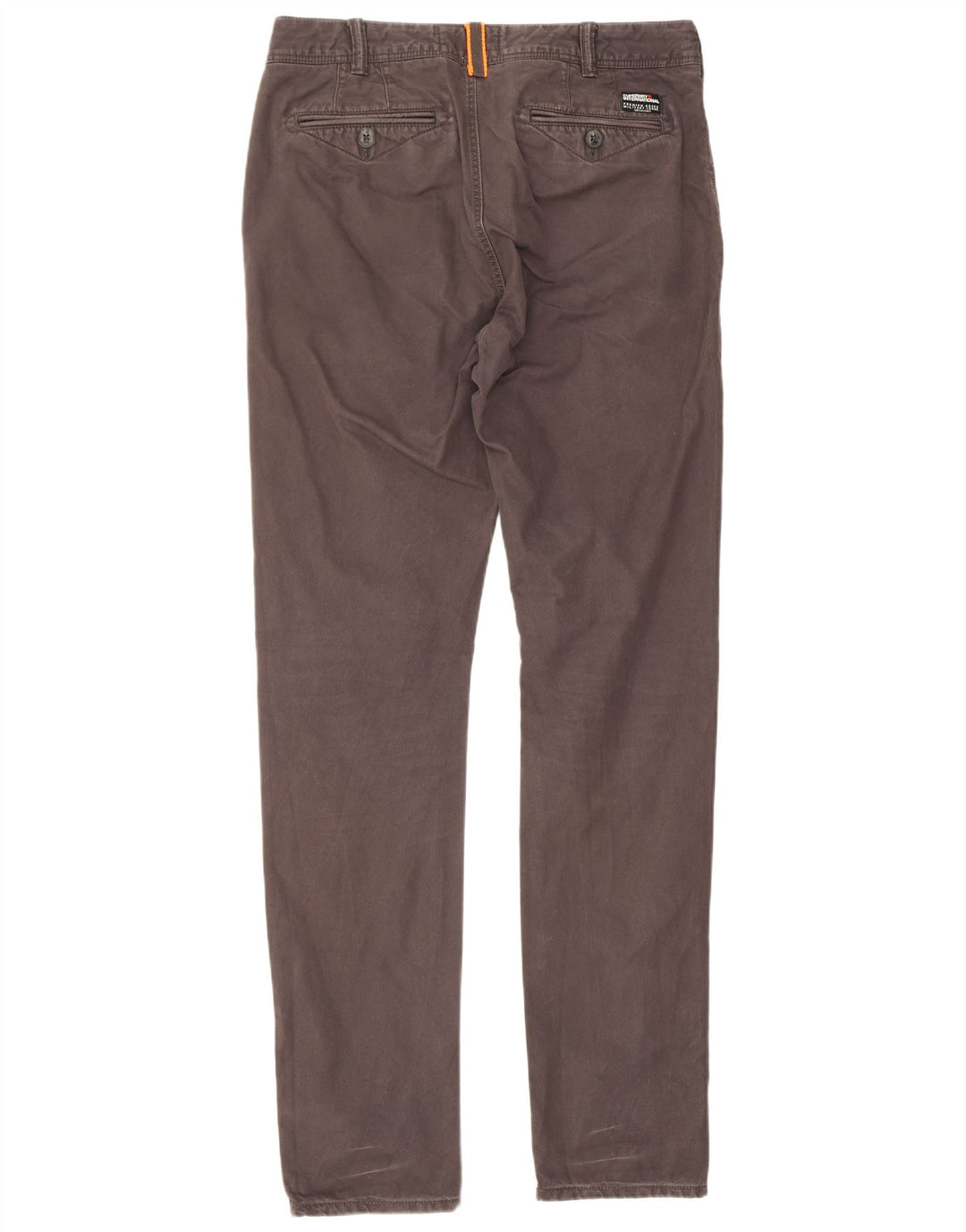 Superdry Mens Slim Chino Trousers W30 L32 Brown