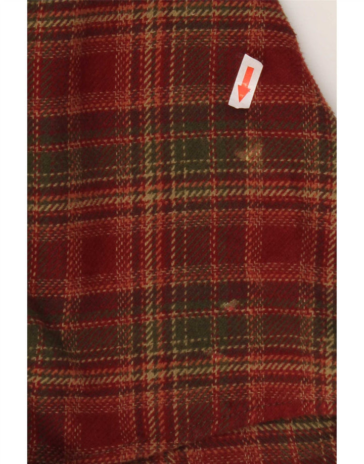 Orvis Mens Flannel Shirt Large Red Plaid Cotton