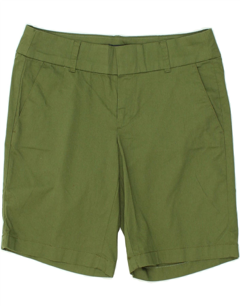 J. CREW Womens Chino Shorts US 2 XS W30  Green Cotton | Vintage J. Crew | Thrift | Second-Hand J. Crew | Used Clothing | Messina Hembry 