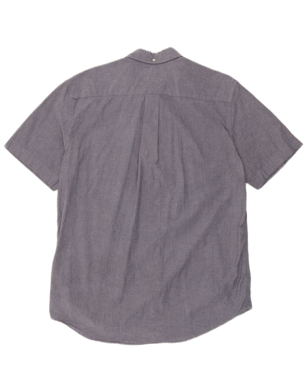 Tommy Hilfiger Mens Short Sleeve Classic Fit Shirt Medium Navy Blue Cotton