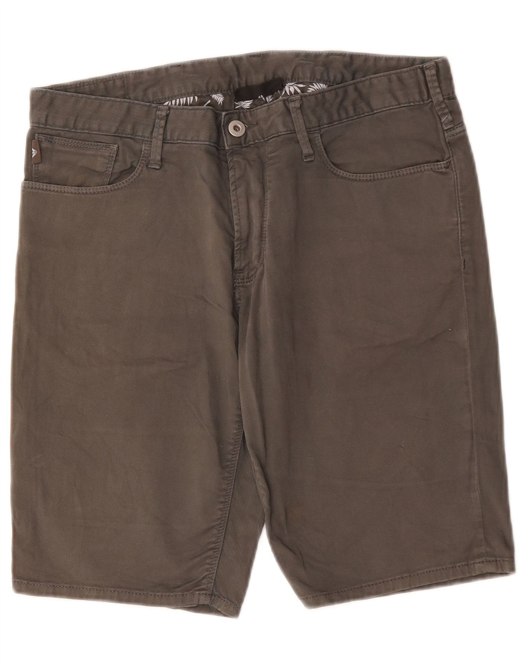 Emporio Armani Mens Denim Shorts IT 48 Medium W30  Grey Cotton