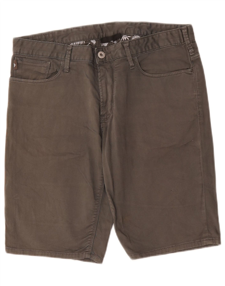 Emporio Armani Mens Denim Shorts IT 48 Medium W30  Grey Cotton