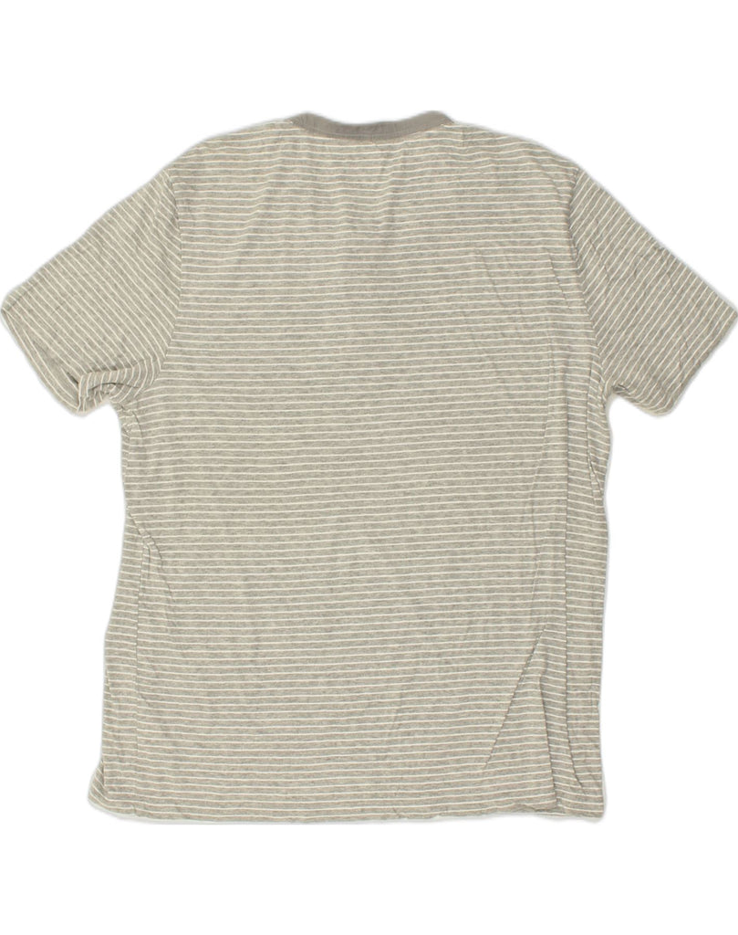 GAP Mens T-Shirt Top XL Grey Striped Cotton | Vintage Gap | Thrift | Second-Hand Gap | Used Clothing | Messina Hembry 