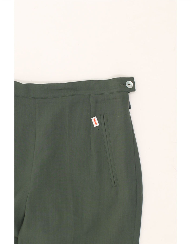 VINTAGE Womens Slim High Waist Suit Trousers EU 36 Small W30 L28 Green | Vintage Vintage | Thrift | Second-Hand Vintage | Used Clothing | Messina Hembry 