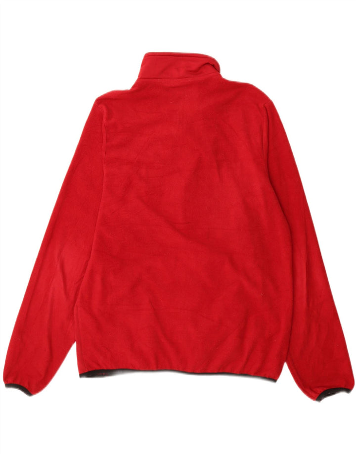 Kappa Womens Fleece Jacket UK 14 Medium Red Polyester