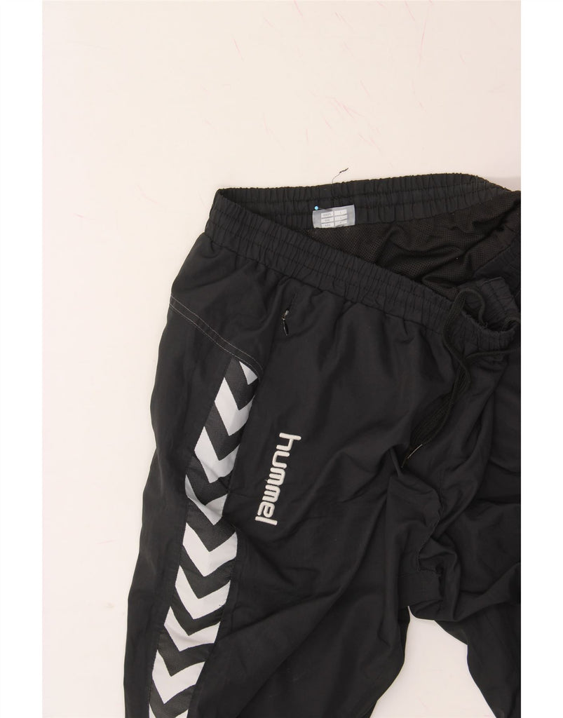 HUMMEL Mens Graphic Tracksuit Trousers Large Black Polyester Vintage Hummel and Second-Hand Hummel from Messina Hembry 