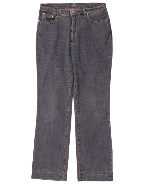 Trussardi Womens Straight Jeans W32 L31 Blue Cotton