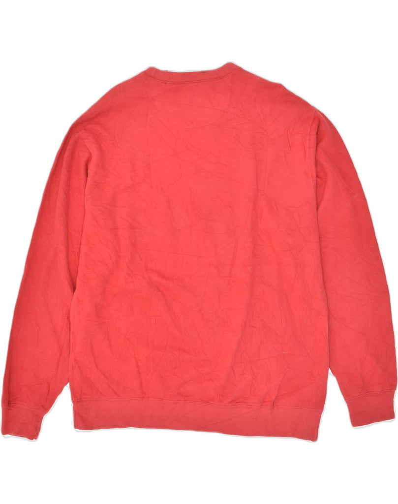 CHAPS Mens Sweatshirt Jumper Large Red Cotton | Vintage Chaps | Thrift | Second-Hand Chaps | Used Clothing | Messina Hembry 