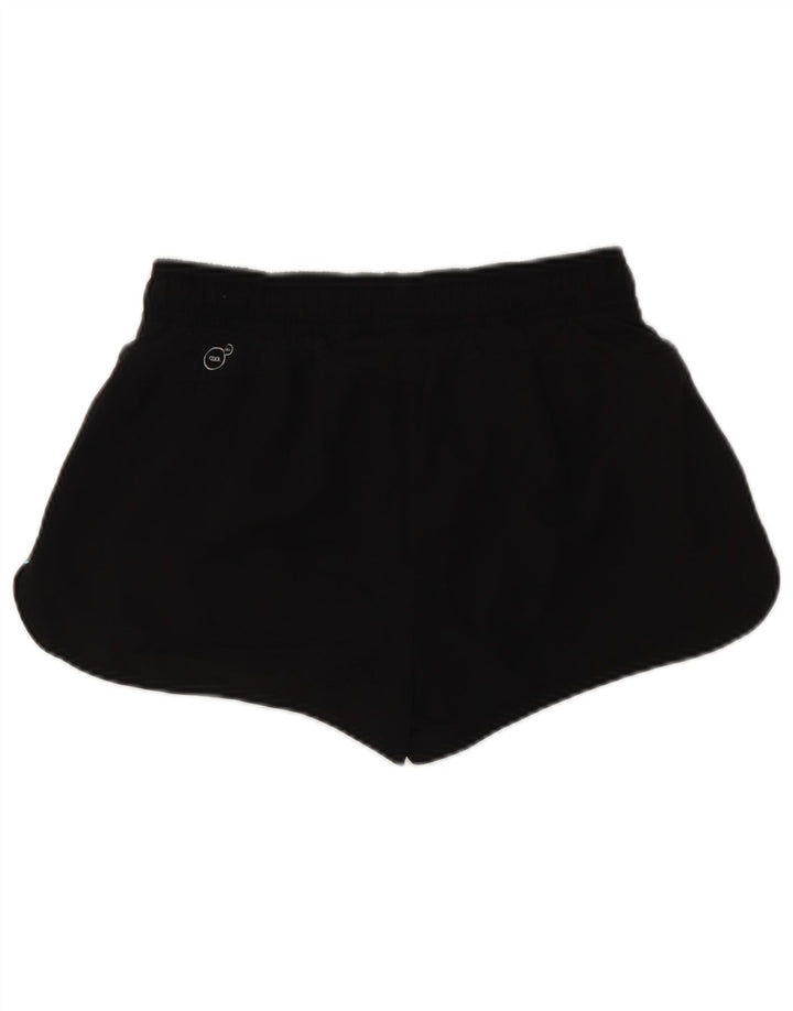 Puma Womens Sport Shorts UK 12 Medium Black Geometric