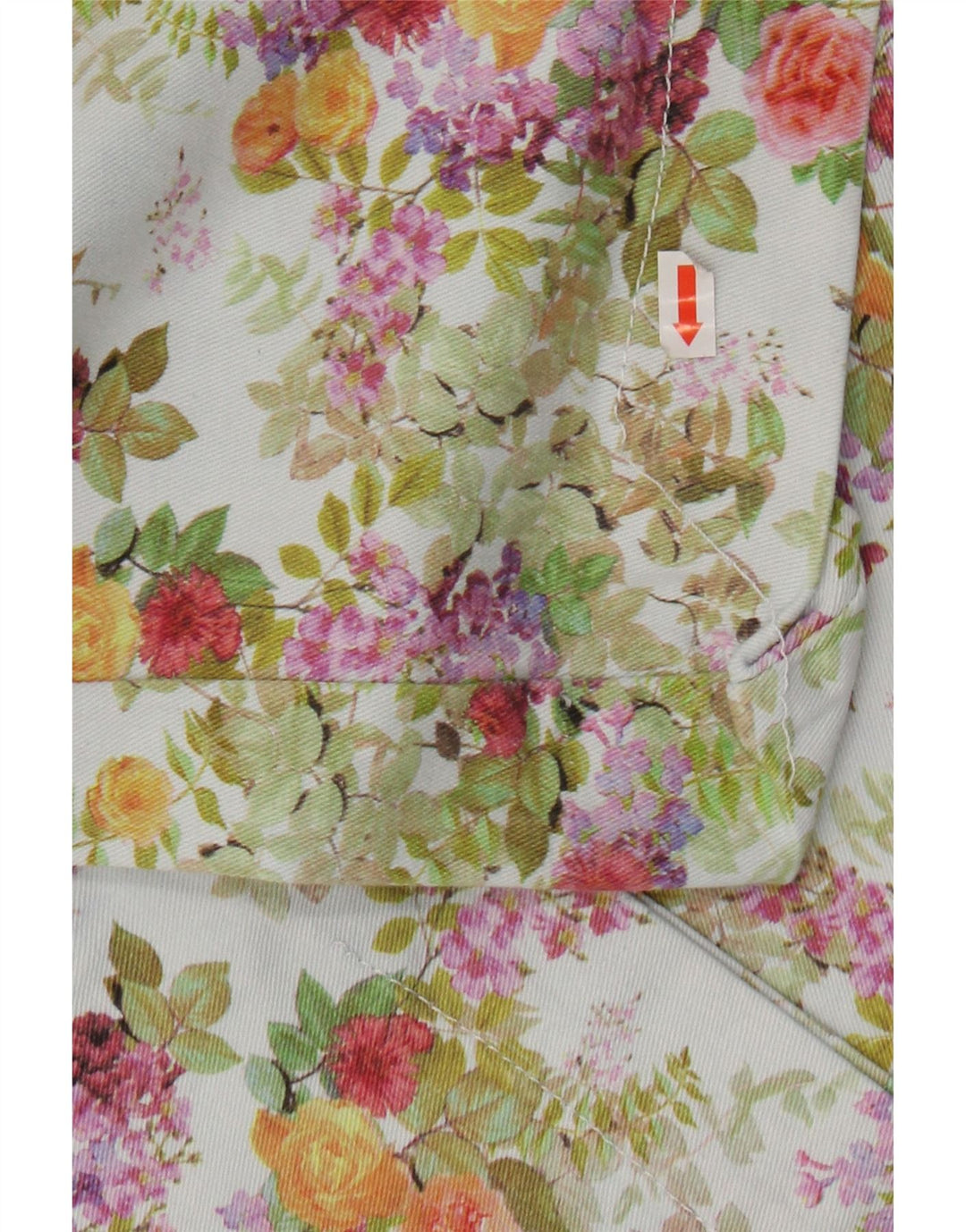 EMMANUEL SCHVILI Womens Cropped Jeans W32 L24 Multicoloured Floral