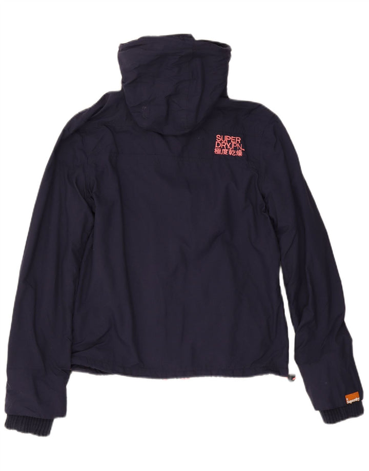 Superdry Womens The Windcheater Windbreaker Jacket UK 14 Medium Navy Blue