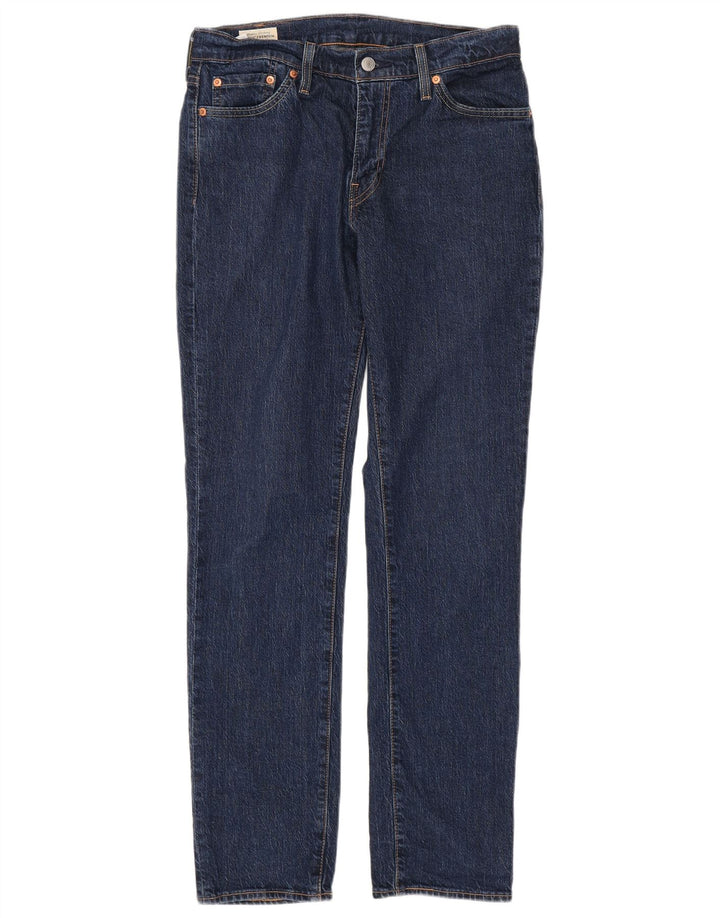 Levi's Womens 511 Slim Jeans W30 L32 Navy Blue Cotton