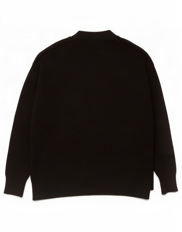 Zara Womens Oversized Cardigan Sweater UK 10 Small Black