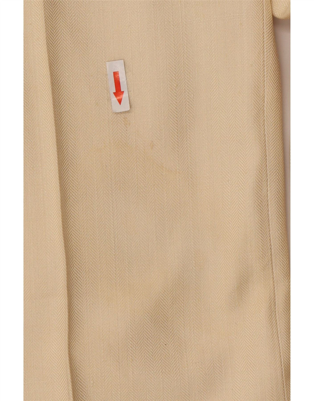 Vintage Mens 2 Piece Suit Large W34 L30 Beige Silk