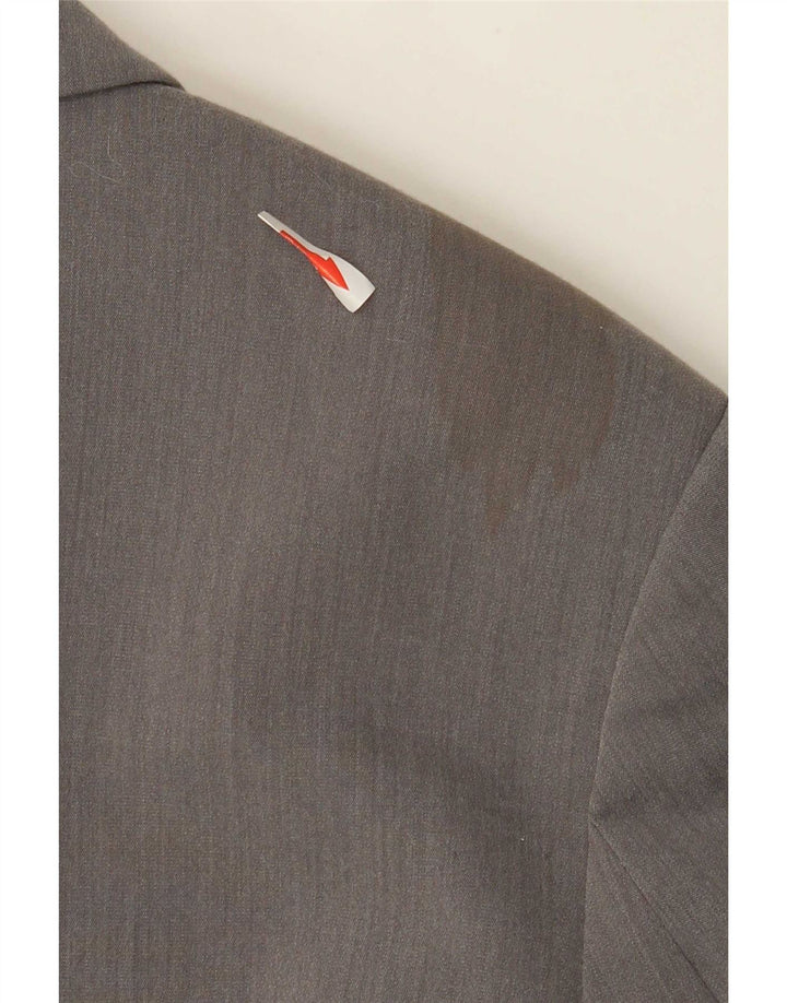 Zara Womens Double Breasted Oversized Blazer Jacket UK 10 Small Grey