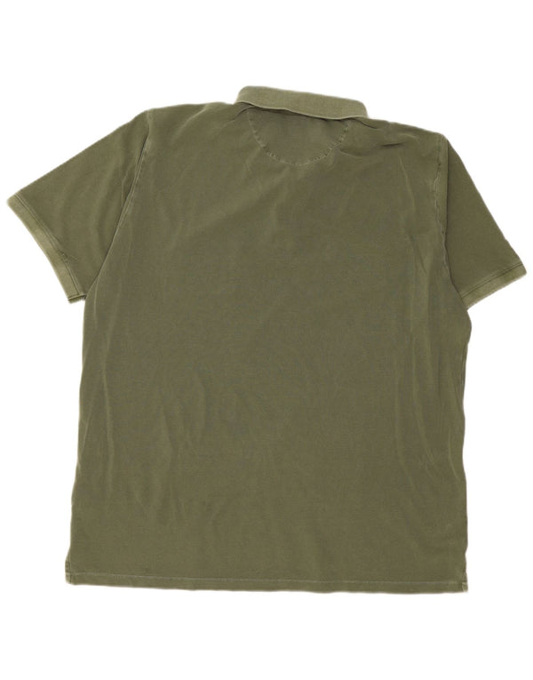 Gant Mens Polo Shirt 3XL Khaki Cotton