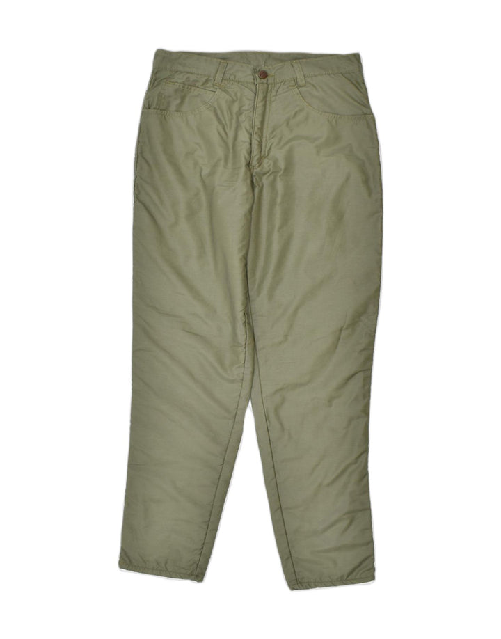 VINTAGE Womens Tapered High Waist Casual Trousers IT 46 Large W28 L33 Green | Vintage | Thrift | Second-Hand | Used Clothing | Messina Hembry 