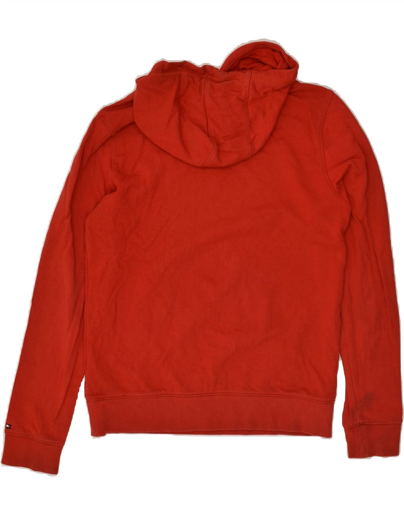 TOMMY HILFIGER Boys Graphic Hoodie Jumper 13-14 Years Red Cotton | Vintage Tommy Hilfiger | Thrift | Second-Hand Tommy Hilfiger | Used Clothing | Messina Hembry 