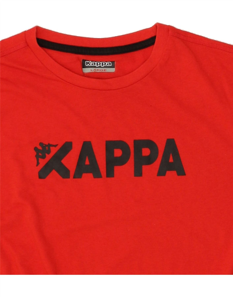 KAPPA Mens Graphic T-Shirt Top Large Red | Vintage Kappa | Thrift | Second-Hand Kappa | Used Clothing | Messina Hembry 