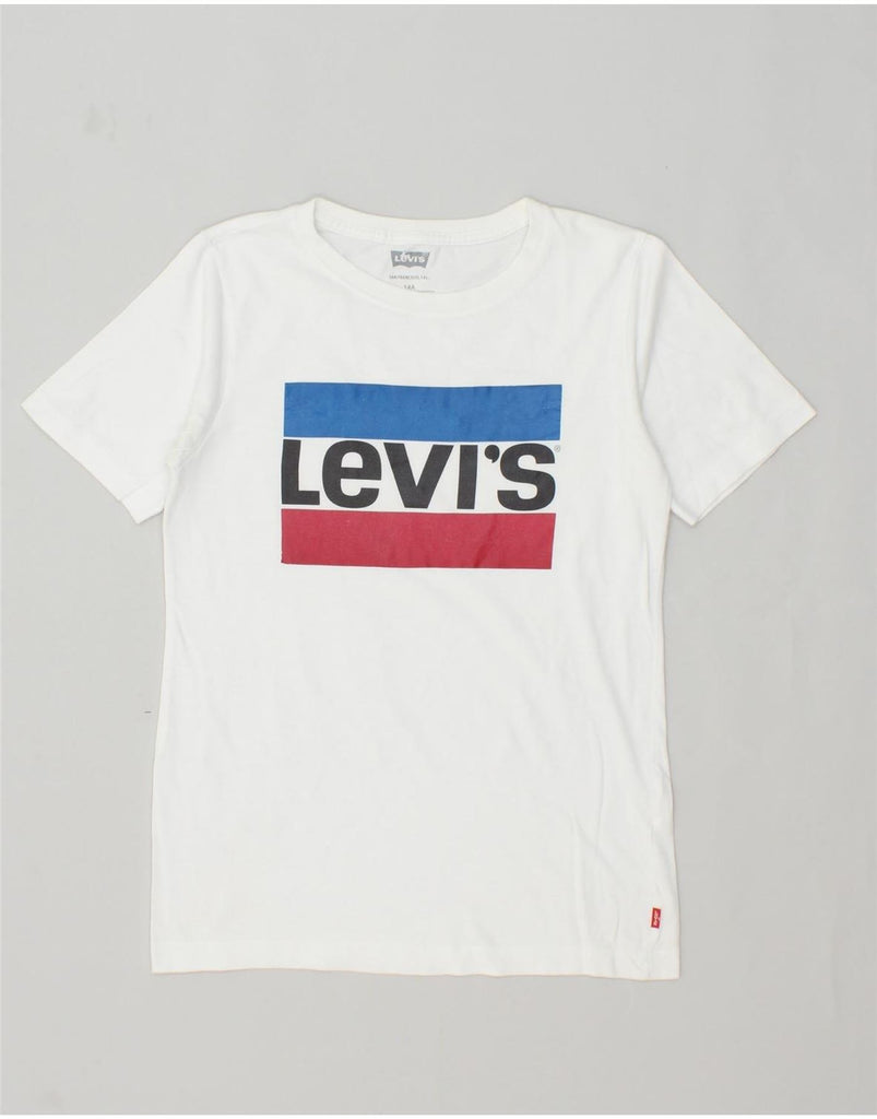 LEVI'S Boys Graphic T-Shirt Top 13-14 Years White | Vintage Levi's | Thrift | Second-Hand Levi's | Used Clothing | Messina Hembry 