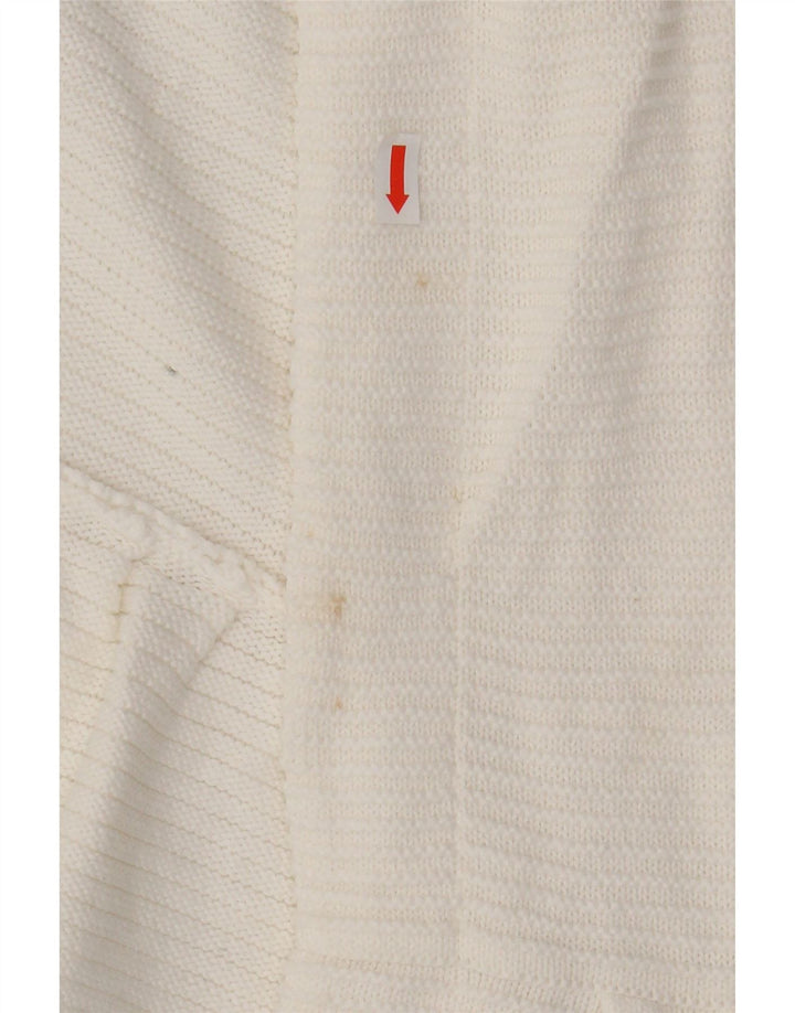 MINT VELVET Womens 3/4 Sleeve Open Cardigan Sweater UK 12 Medium White