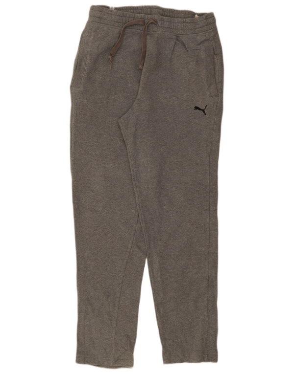 Puma Mens Tracksuit Trousers Large Grey Cotton
