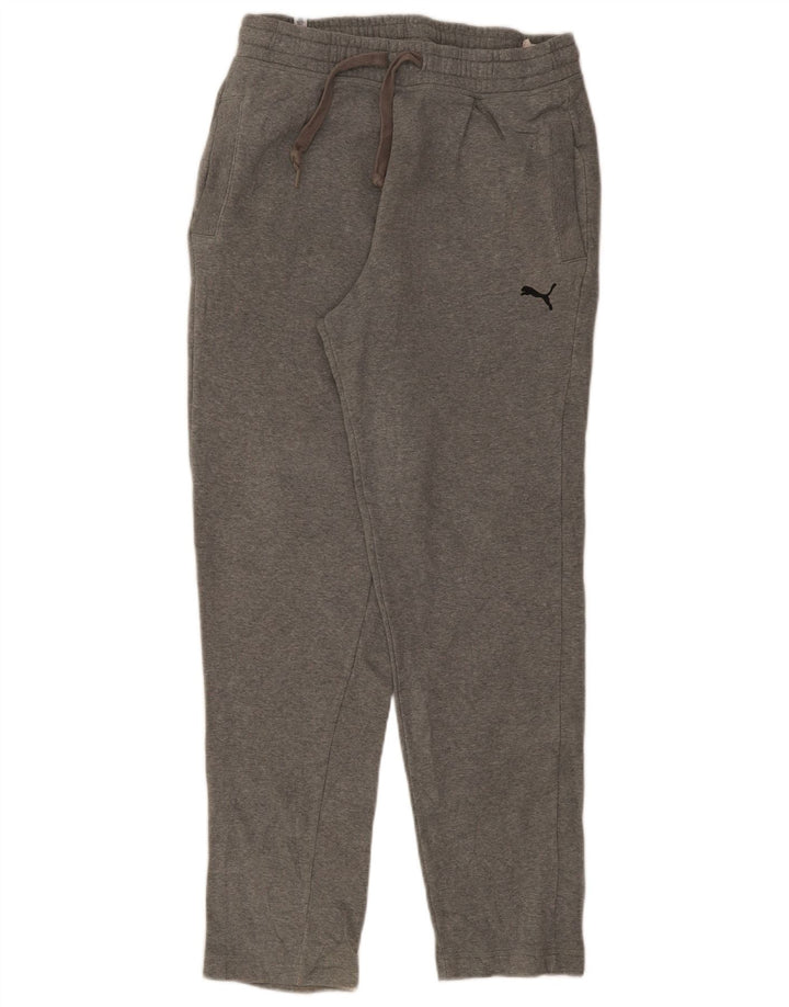 Puma Mens Tracksuit Trousers Large Grey Cotton