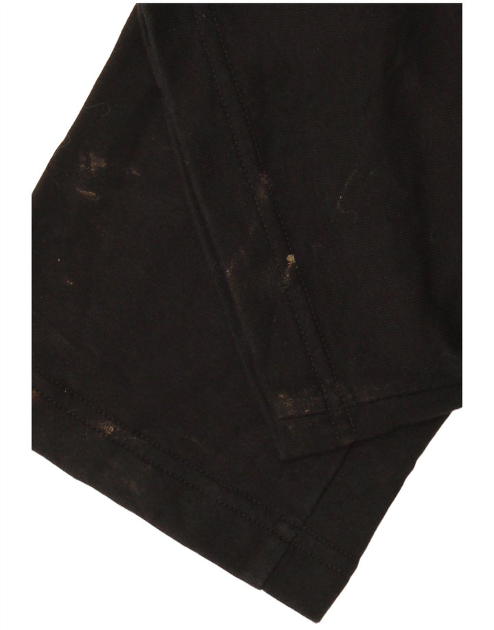 Marks & Spencer Womens Regular Fit Tracksuit Trousers UK 10 Small Black