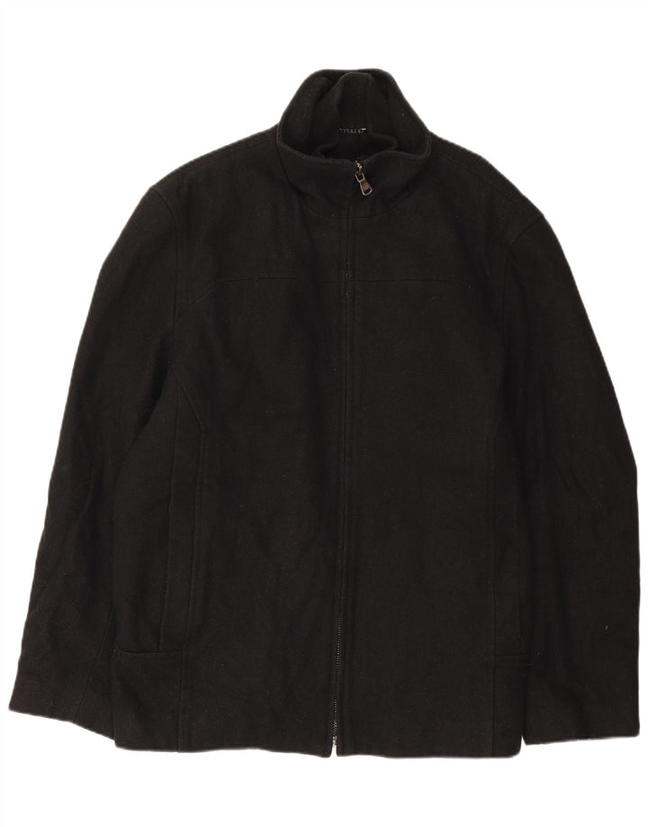 Calvin Klein Mens Windbreaker Jacket UK 38 Medium Black