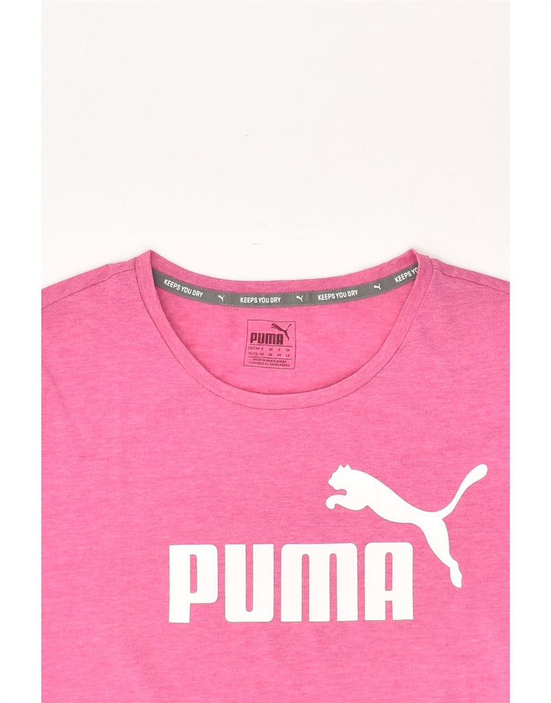 PUMA Womens Graphic T-Shirt Top UK 16 Large Pink Vintage Puma and Second-Hand Puma from Messina Hembry 