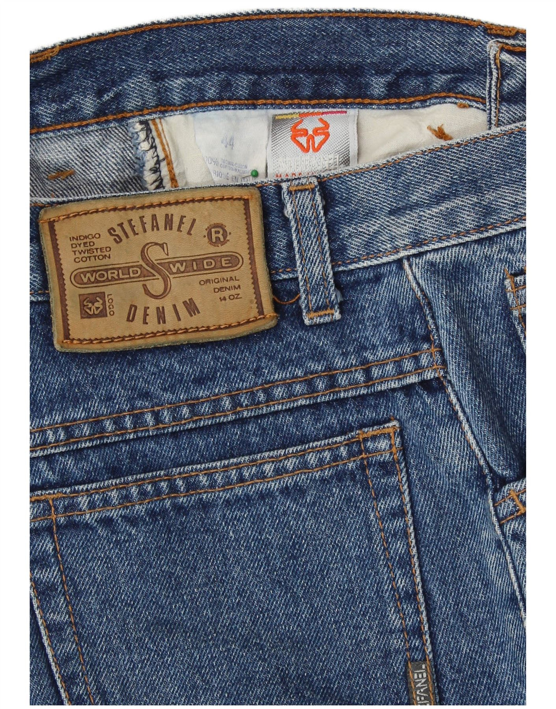 STEFANEL Womens High Waist Tapered Jeans IT 44 Medium W26 L27 Blue Cotton