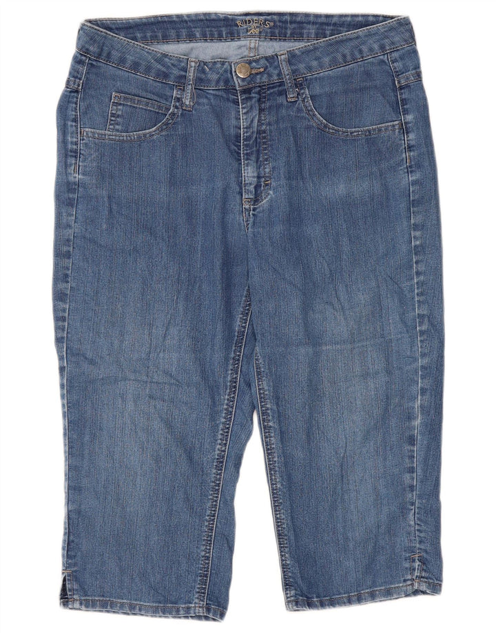 Lee Womens Riders Capri Jeans W34 L18 Blue