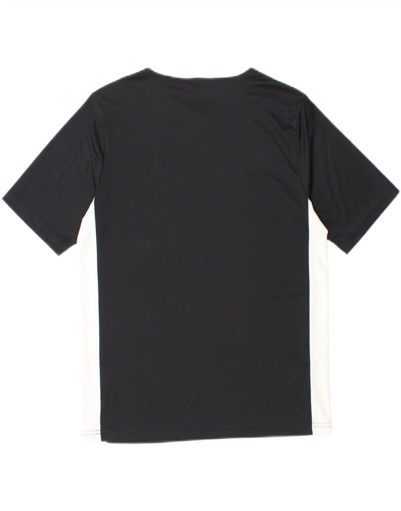 ADIDAS Boys Aeroready T-Shirt Top 13-14 Years Black Colourblock Vintage Adidas and Second-Hand Adidas from Messina Hembry 