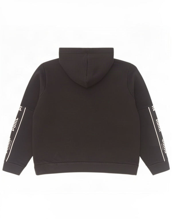 Puma Womens Graphic Hoodie Jumper UK 18 XL Black Cotton
