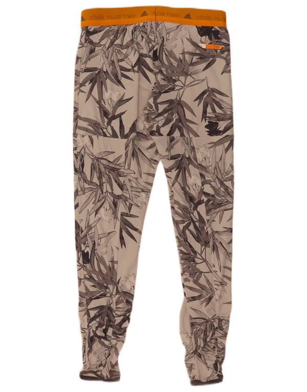 Adidas Womens Stella McCartney Graphic Leggings UK 8 Small Grey Floral