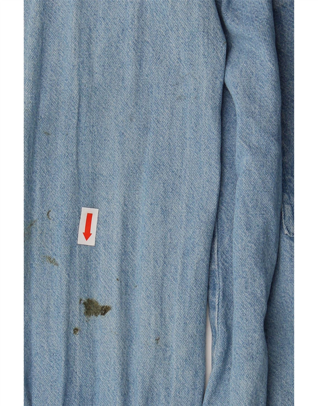 Sirio Mens Denim Shirt Large Blue Cotton