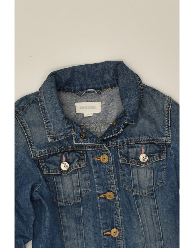 DIESEL Girls Crop Denim Jacket 9-10 Years Blue Cotton | Vintage Diesel | Thrift | Second-Hand Diesel | Used Clothing | Messina Hembry 