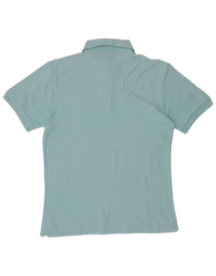 Diadora Mens Polo Shirt Medium Blue Cotton