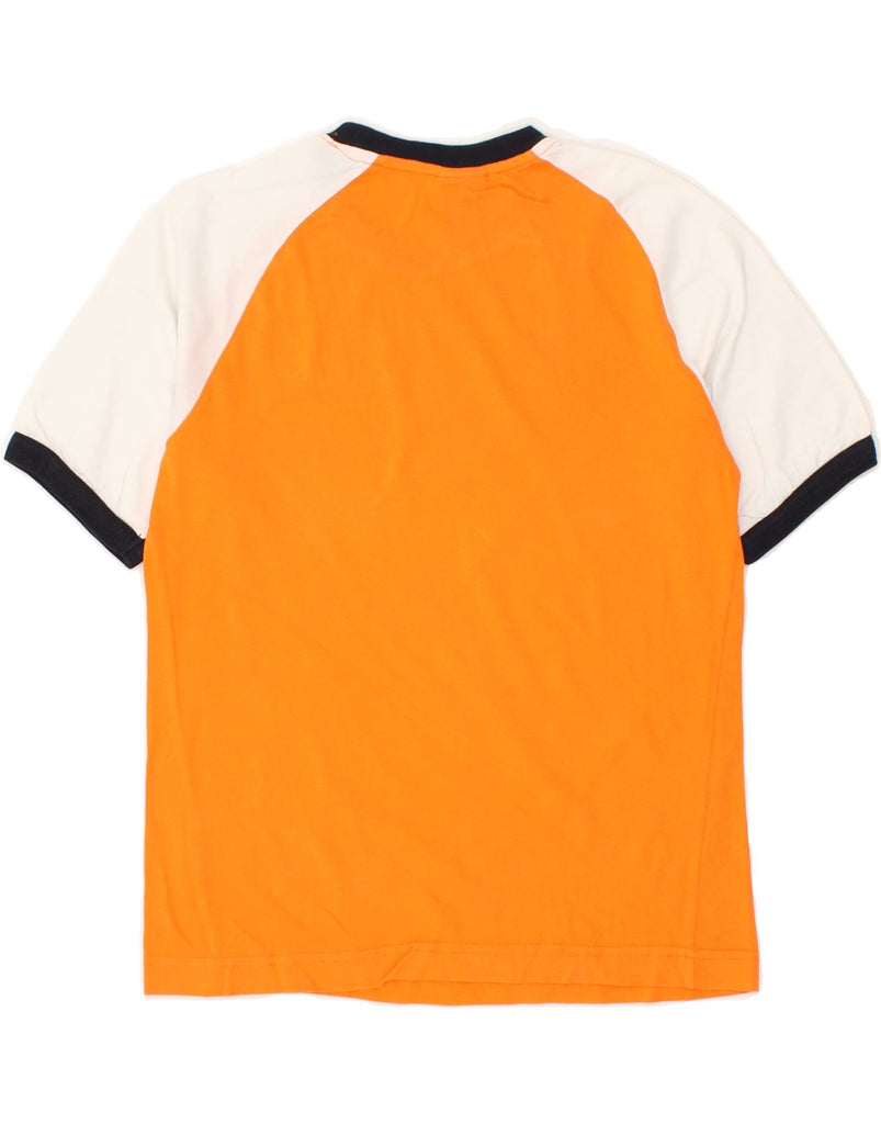 DIADORA Boys T-Shirt Top 9-10 Years Large Yellow Colourblock Cotton | Vintage Diadora | Thrift | Second-Hand Diadora | Used Clothing | Messina Hembry 