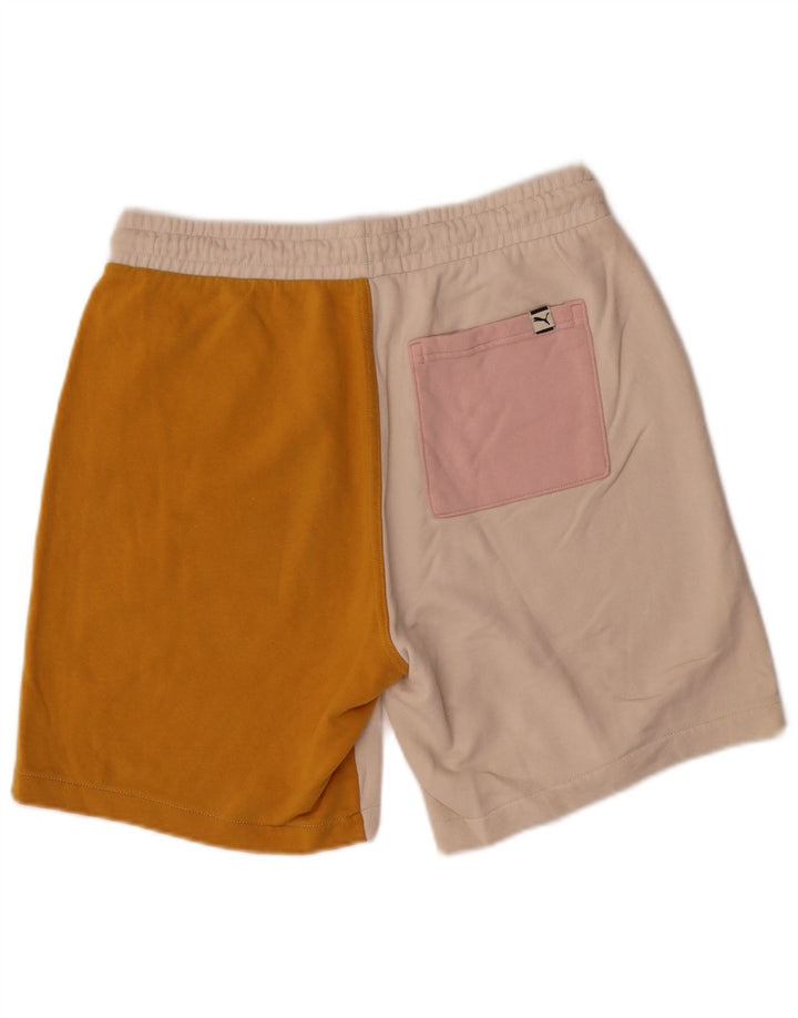 Puma Mens Sport Shorts Medium Multicoloured Colourblock Cotton