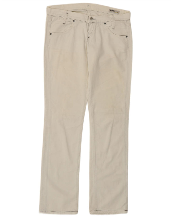 Lee Womens Lynn Slim Jeans W29 L33 White Cotton