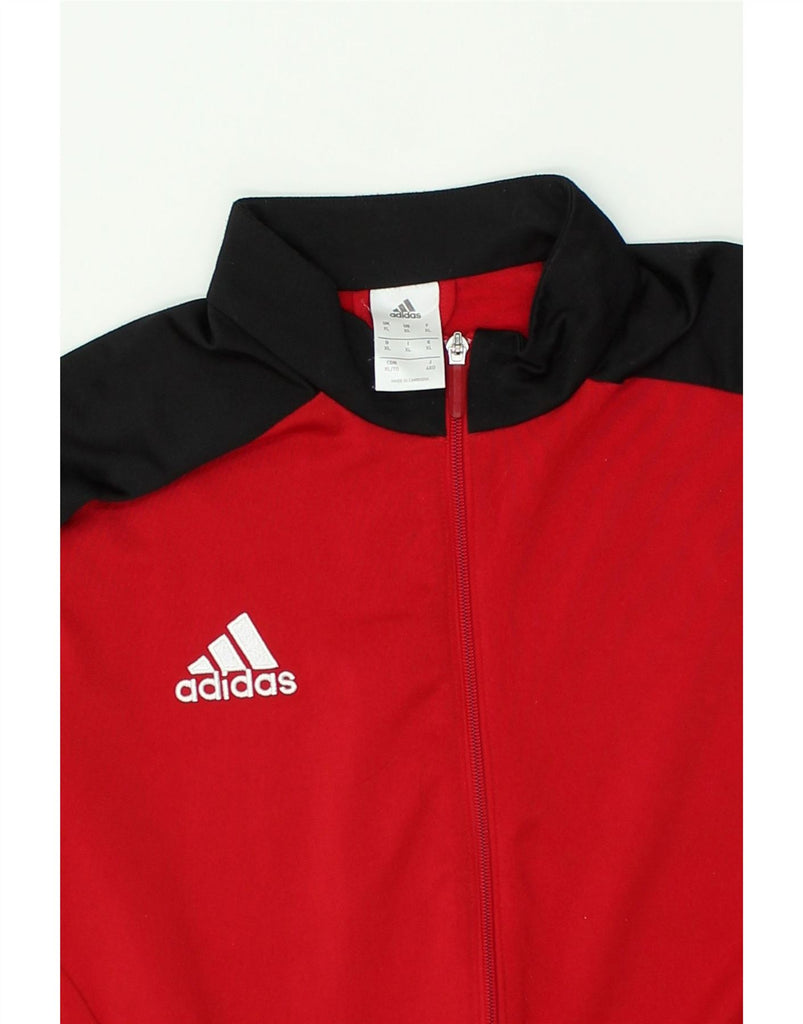 ADIDAS Mens Tracksuit Top Jacket XL Red Polyester | Vintage Adidas | Thrift | Second-Hand Adidas | Used Clothing | Messina Hembry 